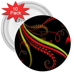 Cool Pattern Designs 3  Buttons (10 Pack)  by Nexatart