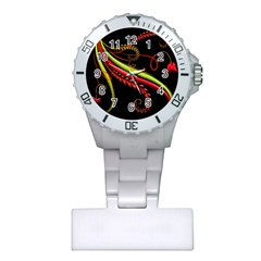 Cool Pattern Designs Plastic Nurses Watch by Nexatart