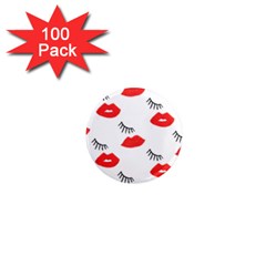 Smooch Pattern Design 1  Mini Magnets (100 Pack)  by Nexatart