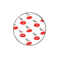 Smooch Pattern Design Hat Clip Ball Marker by Nexatart