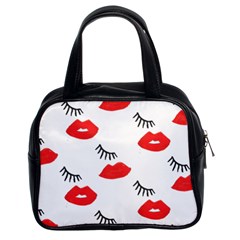 Smooch Pattern Design Classic Handbags (2 Sides) by Nexatart