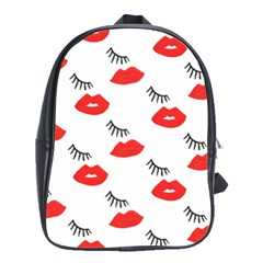 Smooch Pattern Design School Bags(large)  by Nexatart