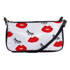 Smooch Pattern Design Shoulder Clutch Bags by Nexatart