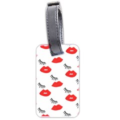 Smooch Pattern Design Luggage Tags (two Sides) by Nexatart