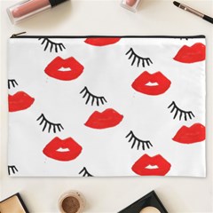 Smooch Pattern Design Cosmetic Bag (xxxl)  by Nexatart