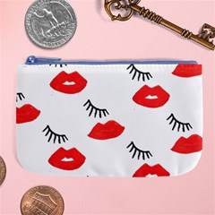 Smooch Pattern Design Large Coin Purse by Nexatart