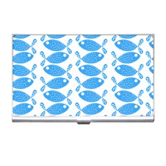 Fish Pattern Background Business Card Holders by Nexatart