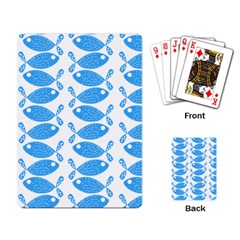 Fish Pattern Background Playing Card by Nexatart