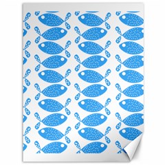 Fish Pattern Background Canvas 36  X 48   by Nexatart