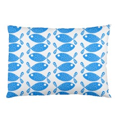 Fish Pattern Background Pillow Case by Nexatart