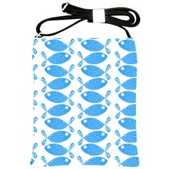 Fish Pattern Background Shoulder Sling Bags by Nexatart