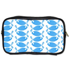 Fish Pattern Background Toiletries Bags 2-side by Nexatart