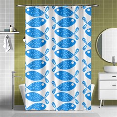 Fish Pattern Background Shower Curtain 48  X 72  (small)  by Nexatart