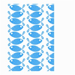 Fish Pattern Background Small Garden Flag (two Sides) by Nexatart