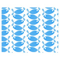 Fish Pattern Background Double Sided Flano Blanket (medium)  by Nexatart