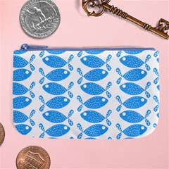 Fish Pattern Background Large Coin Purse