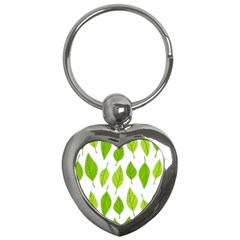 Spring Pattern Key Chains (heart)  by Nexatart