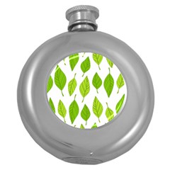 Spring Pattern Round Hip Flask (5 Oz) by Nexatart