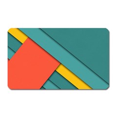 Color Schemes Material Design Wallpaper Magnet (rectangular) by Nexatart