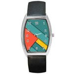 Color Schemes Material Design Wallpaper Barrel Style Metal Watch Front