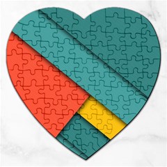 Color Schemes Material Design Wallpaper Jigsaw Puzzle (heart) by Nexatart