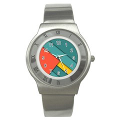 Color Schemes Material Design Wallpaper Stainless Steel Watch by Nexatart