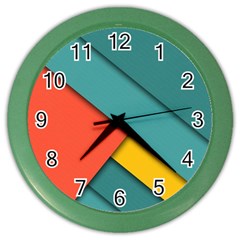 Color Schemes Material Design Wallpaper Color Wall Clocks by Nexatart