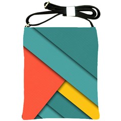 Color Schemes Material Design Wallpaper Shoulder Sling Bags by Nexatart