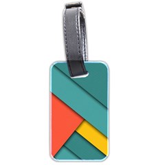 Color Schemes Material Design Wallpaper Luggage Tags (two Sides) by Nexatart