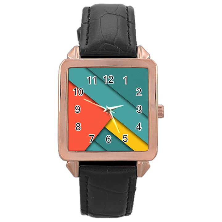 Color Schemes Material Design Wallpaper Rose Gold Leather Watch 