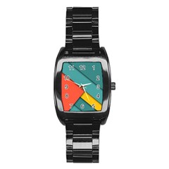 Color Schemes Material Design Wallpaper Stainless Steel Barrel Watch by Nexatart