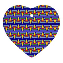 Seamless Prismatic Pythagorean Pattern Ornament (heart) by Nexatart