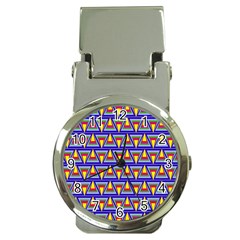 Seamless Prismatic Pythagorean Pattern Money Clip Watches by Nexatart