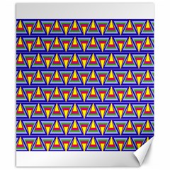 Seamless Prismatic Pythagorean Pattern Canvas 8  X 10  by Nexatart