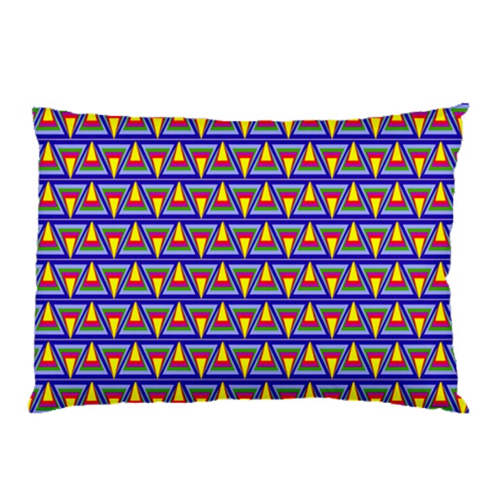 Seamless Prismatic Pythagorean Pattern Pillow Case