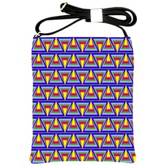 Seamless Prismatic Pythagorean Pattern Shoulder Sling Bags by Nexatart