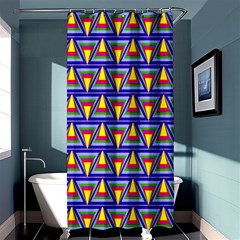 Seamless Prismatic Pythagorean Pattern Shower Curtain 36  X 72  (stall)  by Nexatart