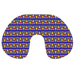 Seamless Prismatic Pythagorean Pattern Travel Neck Pillows by Nexatart