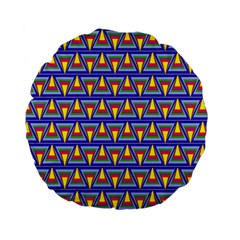 Seamless Prismatic Pythagorean Pattern Standard 15  Premium Flano Round Cushions by Nexatart