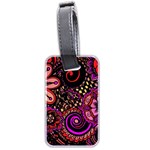 Sunset Floral Luggage Tags (Two Sides) Front