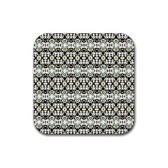 Abstract Camouflage Rubber Coaster (square)  by dflcprints