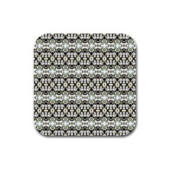 Abstract Camouflage Rubber Square Coaster (4 Pack)  by dflcprints