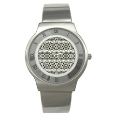 Abstract Camouflage Stainless Steel Watch by dflcprints