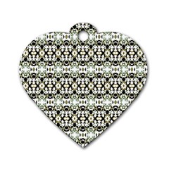 Abstract Camouflage Dog Tag Heart (two Sides) by dflcprints