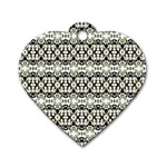 Abstract Camouflage Dog Tag Heart (Two Sides) Front