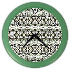 Abstract Camouflage Color Wall Clocks by dflcprints