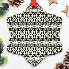 Abstract Camouflage Snowflake Ornament (two Sides) by dflcprints