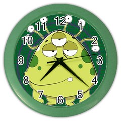 The Most Ugly Alien Ever Color Wall Clocks by Catifornia