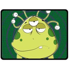 The Most Ugly Alien Ever Fleece Blanket (large)  by Catifornia