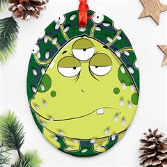 The Most Ugly Alien Ever Oval Filigree Ornament (two Sides) by Catifornia